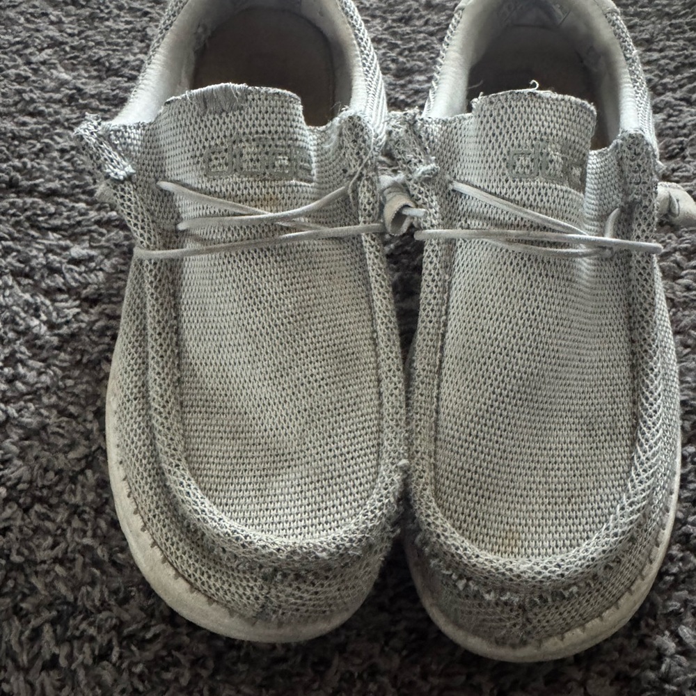 Mens heydude Gray Casual Shoes sz 9